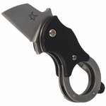 FX-536 FOX knives FOX MINI-TA FOLDING KNIFE BLACK NYLON HNDL-1.4116 STAINLESS ST. SANDBLASTED BLD