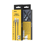 MT-CD104 Technik Charger & Data Cable Braided USB-A/USB-C 5V 3A 1m Black