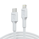 KABGC07W Green Cell White USB-C - Lightning MFi 1m cable for Apple iPhone PowerStream, with Power De