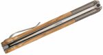 GT01 UL LionSteel Niolox blade, Olive wood Handle, Titanium Bolster & liners