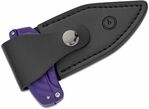 C21036-2 CIVIVI Typhoeus Purple G10 Handle_x000D_ Stonewashed 14C28N Blade_x000D_ With 1PC Black Lea