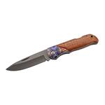 Herbertz 595313 vreckový nôž 9,8 cm, Cocobolo, farebná potlač