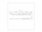 Tramontina 22316/108 Dynamic Řezací nůž 20cm, přírodní dřevo/blistr