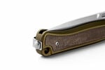 LionSteel SK01A GS Skinny zsebkés 8,4 cm, Stonewash, zöld, alumínium, Micarta