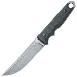 FX-634 DCFB FOX kniva RYU TATICAL TANTO FIXED BLADE KNIFE - HARRINGBONE DAMASCO BLADE,CARBON FIBER
