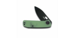Kubey KU2104C Hyde kapesní nůž 7,5 cm, černá, světle zelená Jade, G10, spona