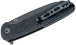 S22001-3 Sencut Kyril Black Micarta Handle Black Stonewashed 9Cr18MoV Blade Liner Lock