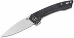 QSP Knife QS135-B Leopard Black vreckový nôž 7,7 cm, čierna, Micarta