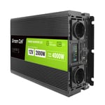 INVGC12P2000LCD Green Cell automobilový měnič napětí 12V/230V 2000W/4000W, LCD displej