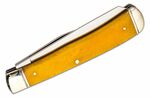 FL-TRPR-Y Cold Steel TRAPPER KNIFE / 4.125" CLOSED / 2 BLADES (BOTH 3.3") / 8CR13MOV / YELLOW BONE /