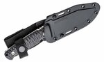 Cold Steel FX-5RZR 5" RAZORTEK Black všestranný nôž 12,7 cm, čierna, GFN, puzdro Secure-Ex