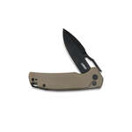 Kubey KU316F RDF vreckový nôž 7,9 cm, Blackwash, hnedá Tan, G10