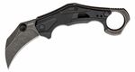 Kershaw K-2064 OUTLIER zsebkés - karambit rásegítéssel 6,6 cm, Blackwash, fekete, GFN