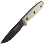 ESEE-3MIL-PB Model 3 univerzális kés 8,8 cm, fekete, zöld, Micarta, műanyag hüvely