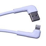 Maxlife MXUC-09 úhlový kabel USB - Lightning 1,0 m 2,4A bílá (OEM0101207)