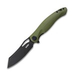 Kubey KB239F Drake vreckový nôž 9,5 cm, Dark Stonewash, zelená, G10