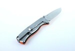 Ganzo Knife G722-OR univerzális zsebkés 9 cm, Stonewash, narancs, G10, acél