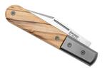 CK0112 UL LionSteel Clip M390 blade,  Olive wood Handle, Ti Bolster & liners