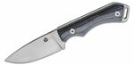 QSP Knife QS124-B Workaholic SK03 Black vonkajší nôž 8,8 cm, čierna, Micarta, kožené puzdro
