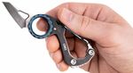 CRKT CR-9083 Compano™ Carabiner Sheepsfoot vreckový nôž/karabína 3,7 cm, oceľ, Black Stonewash