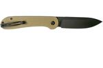 CIVIVI C2103B Button Lock Elementum Olive Stonewash kapesní nůž 8,9cm, černo-olivová, Micarta