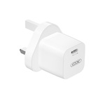 XO fali töltő UK CE01 PD 20W 1x USB-C, fehér (GSM171584)