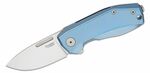 NA01 BL LionSteel NANO, Folding knife MagnaCut blade, BLUE Titanium handle