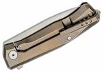 MT01 BR LionSteel Folding knife M390 blade, BRONZE Titanium handle