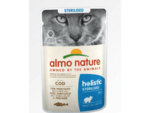 Almo Nature HOLISTIC Sterilized Cat - Tőkehal tasak sterilizált macskáknak - tőkehal, 70g