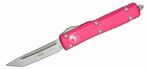 Microtech 123-10PK Ultratech Standard Pink automatický nôž 8,8 cm, Stonewash, ružová, hliník