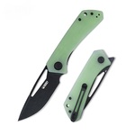 Kubey KU331E Thalia Black Jade kapesní nůž 8,3 cm, světle zelená, G10, spona