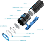 Baton 3 (Christmas green)Limited OLIGHT ORB-16C05-10C
550mAh 3.7V IMR16340
(Included)