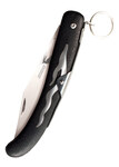 Cold Steel 20KK Kudu zsebkés 10,8 cm, fekete, műanyag, Zy-Ex, szarvas motívummal