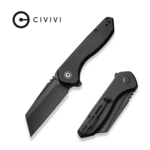 CIVIVI C23036-1 ExOne zsebkés 7,5 cm, Fekete Stonewash, fekete, G10