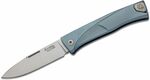 LionSteel TL BL Thrill Titanium Blue zsebkés 8 cm, kék, titán, csat 