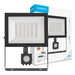 Modee LED Reflektor E-széria + szenzor 50W 120° 4000lm hideg fehér (ML-FLS6000K50WSEN)