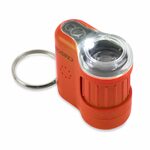 Carson MM-280O MicroMini Lava Orange malý vreckový mikroskop 20x, LED a UV, batérie, oranžová