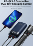 KLARUS K2A 3in1 dual intelligens töltő + akkumulátortartó + power bank, LCD kijelző