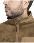 K09030-03-Coyote-M Pentagon Grizzly full zip Sweater