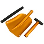 Herbertz 587800 teleskopická lopata, hliník, dvoudílná rukojeť 65 - 85 cm, oranžová