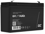 Green Cell AGM34 AGM baterie 6V 14Ah