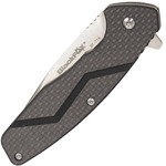 BF-716 FOX knives BLACK FOX CARBONIX FRAME LOCK KNIFE SATIN BLADE - CARBON FIBER SCALE