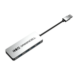 Green Cell HUB-GC-A4A Basic adaptér USB-A 4v1 (4x USB 3.0) - rýchly prenos až 5Gb/s, hliník