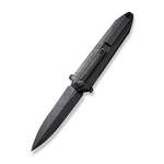 We Knife WE22032-4 Diatomic kapesní nůž 9,6 cm, Black Stonewash, celočerná, titan