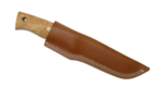 Helle HE-201300 Temagami 14C28N bushcraft vnější nůž 10,8 cm, dřevo kadeřavé břízy, kožené pouzdro