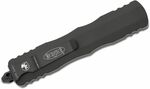 Microtech 227-1T Dirac Delta Black Tactical automatický nôž 9,6 cm, celočierna, hliník 