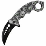 ART000137 Herbertz CJH Karambit Messer, Totenköpfe