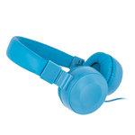 SETTY kabelová sluchátka s mikrofonem 1,20m modrá GSM041707