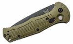 Benchmade 9070SBK-1 CLAYMORE Ranger Green automatický taktický nůž 9 cm, černá, zelená, Grivory