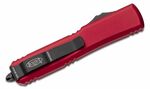 Microtech 122-1MR Ultratech Black/Merlot Red Standard automatický nůž 8,8cm, černá, červená, hliník